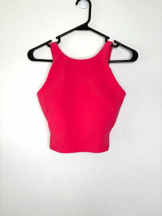 Lululemon Tops - Lululemon Align High Neck Cropped Tank Top Sz 6 Lipgloss Activewear Yoga